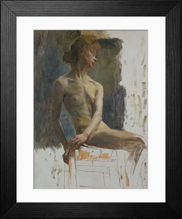 Framed Print : Study of a Model, late 19th-early 20th century. Creator: Carl Wilhelmson Framed Print : Study of a Model, late 19th-early 20th century. Creator: Carl Wilhelmson