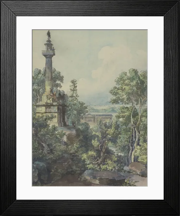 Framed Print : View of Haga with the observatory in the foreground, about 1790. Creator: Louis Jean Desprez Framed Print : View of Haga with the observatory in the foreground, about 1790. Creator: Louis Jean Desprez