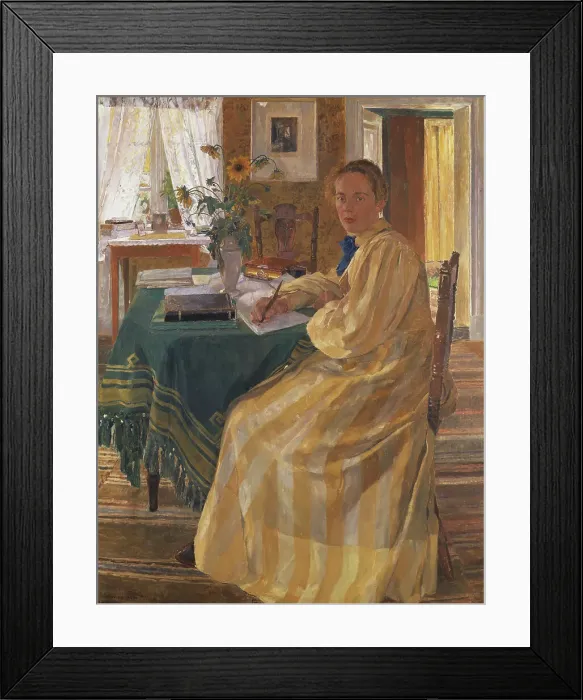Framed Print : The Artist's Sister, 1899. Creator: Carl Wilhelmson Framed Print : The Artist's Sister, 1899. Creator: Carl Wilhelmson