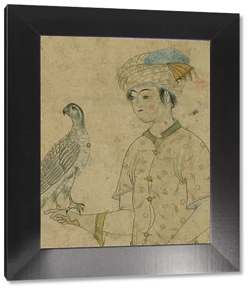 Youth with a Falcon, late 10th century AH / AD 16th century-early 11th century AH / AD 17th century. Creator: Unknown