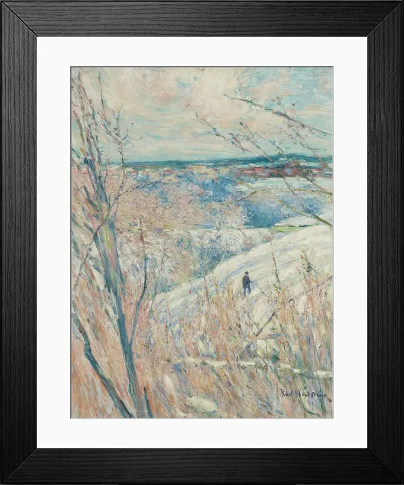 Framed Print : Winter, 1889. Creator: Karl Nordström Framed Print : Winter, 1889. Creator: Karl Nordström