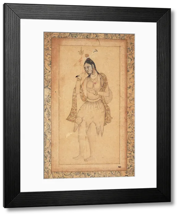 Framed Print : Female Ascetic (recto), c1600 (recto) Creator: Unknown Framed Print : Female Ascetic (recto), c1600 (recto) Creator: Unknown