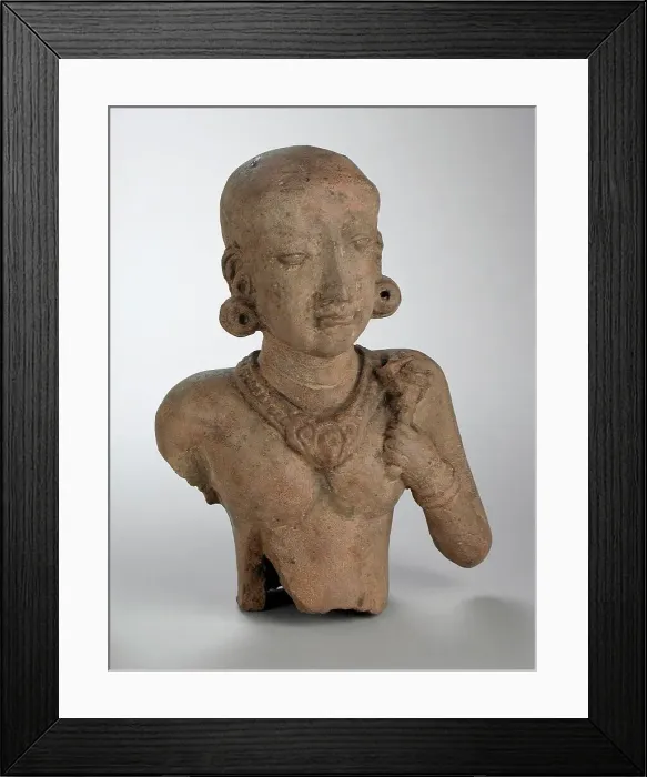 Framed Print : Female Bust, 12th century. Creator: Unknown Framed Print : Female Bust, 12th century. Creator: Unknown