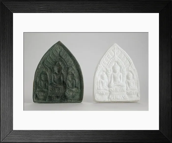 Framed Print : Mold for a Buddhist Votive Tablet, 12th-13th century. Creator: Unknown Framed Print : Mold for a Buddhist Votive Tablet, 12th-13th century. Creator: Unknown