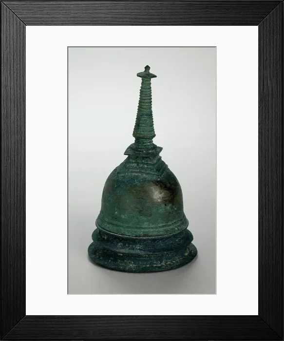 Framed Print : Votive Stupa, 12th-13th century. Creator: Unknown Framed Print : Votive Stupa, 12th-13th century. Creator: Unknown