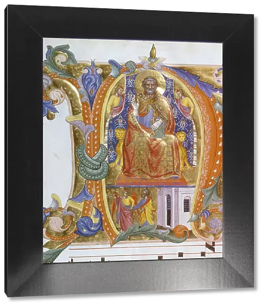 Illuminated initial letter, c1380. Creator: Cenni di Francesco di Ser Cenni