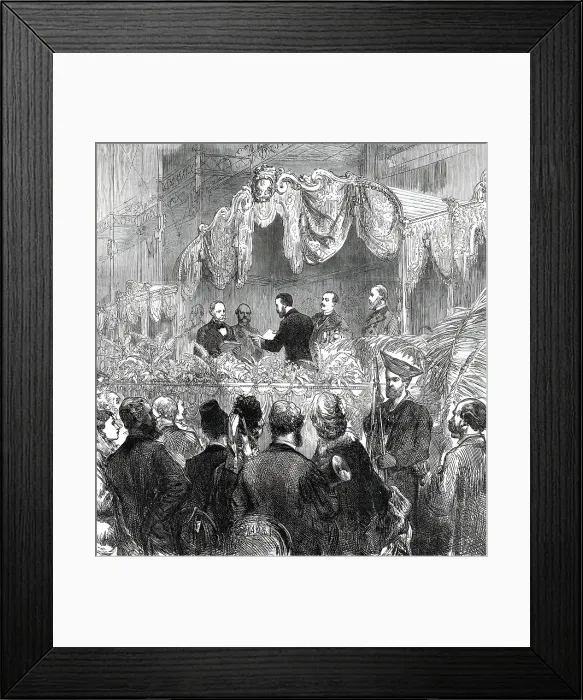 Framed Print : Opening of the Royal Aquarium and Summer and Winter Garden, Westminster...1876. Creator: C. R