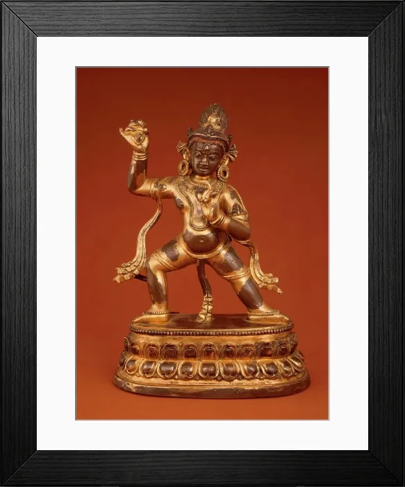 Framed Print : The Bodhisattva Vajrapani (image 1 of 2), 13th century. Creator: Unknown Framed Print : The Bodhisattva Vajrapani (image 1 of 2), 13th century. Creator: Unknown