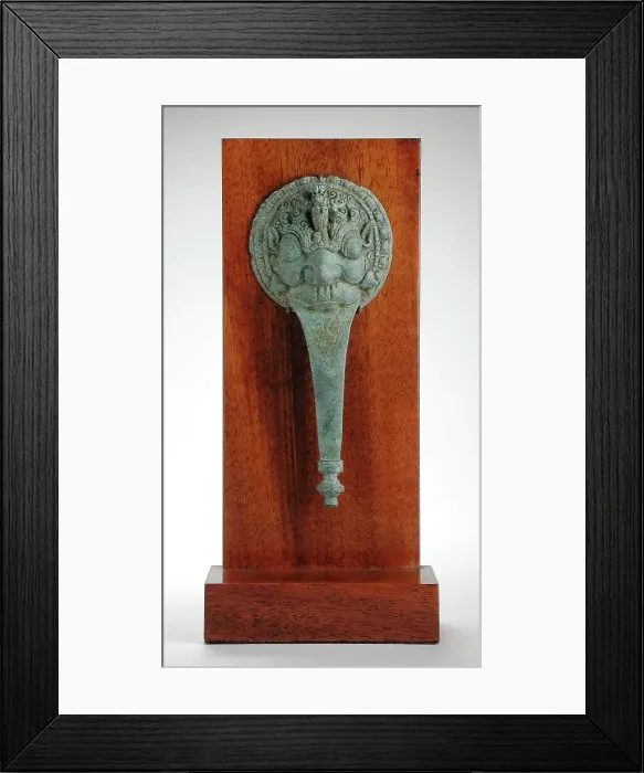 Framed Print : Handle with Kala Head, 13th century. Creator: Unknown Framed Print : Handle with Kala Head, 13th century. Creator: Unknown
