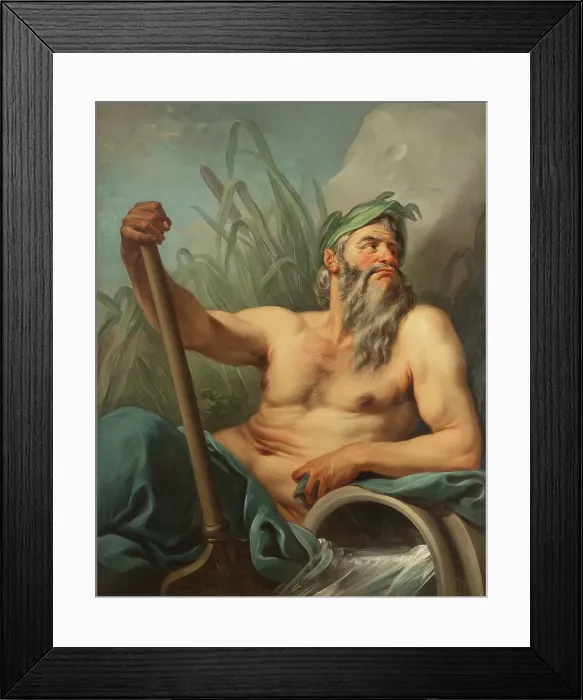 Framed Print : River God, mid-18th century. Creator: Carle van Loo Framed Print : River God, mid-18th century. Creator: Carle van Loo
