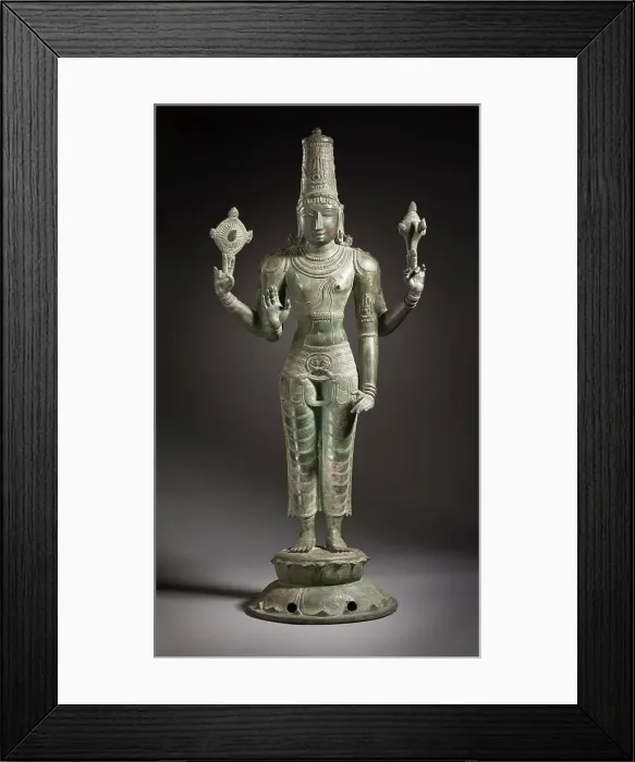 Framed Print : The Hindu God Vishnu, 13th century. Creator: Unknown Framed Print : The Hindu God Vishnu, 13th century. Creator: Unknown