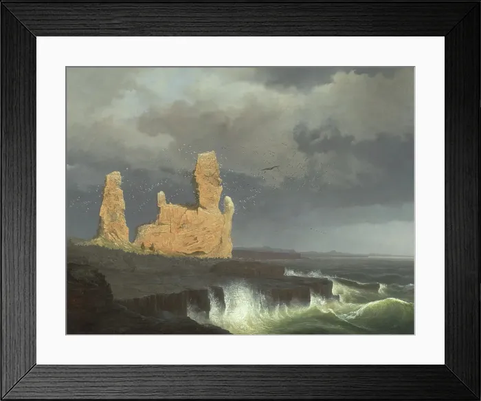 Framed Print : The Icelandic Coast. Creator: Johann Christian Michael Ezdorf Framed Print : The Icelandic Coast. Creator: Johann Christian Michael Ezdorf