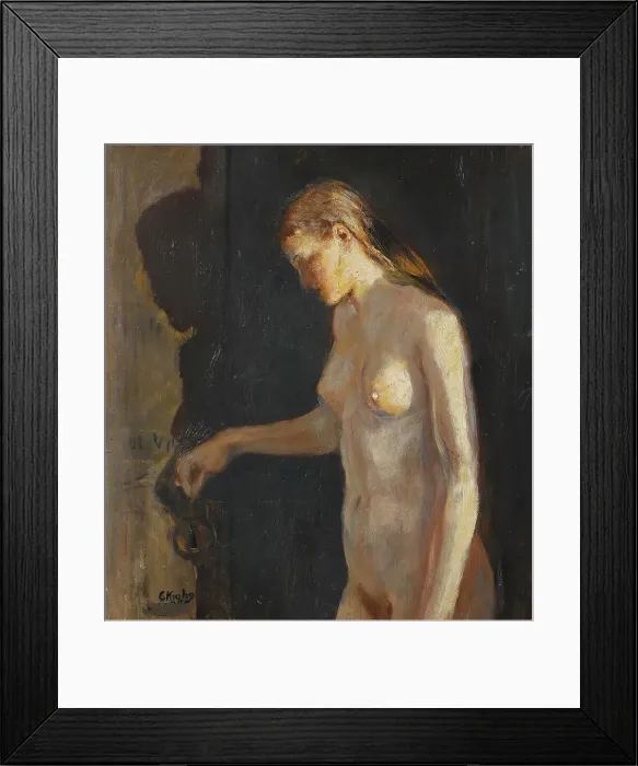 Framed Print : The Model. Creator: Christian Krohg Framed Print : The Model. Creator: Christian Krohg