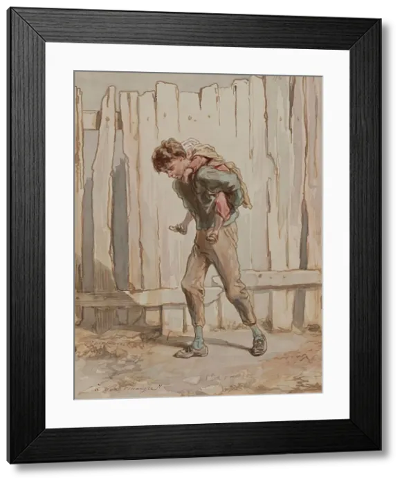 Framed Print : A Bon Vinaigre, 1859. Creator: Paul Gavarni Framed Print : A Bon Vinaigre, 1859. Creator: Paul Gavarni