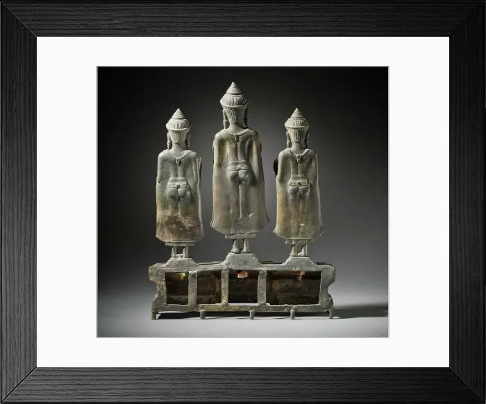 Framed Print : Buddhist Triad (image 2 of 4), 13th century. Creator: Unknown Framed Print : Buddhist Triad (image 2 of 4), 13th century. Creator: Unknown