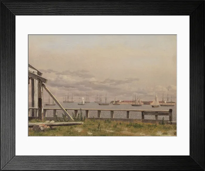 Framed Print : View from the Lime-kilns in Copenhagen, 1825. Creator: CW Eckersberg Framed Print : View from the Lime-kilns in Copenhagen, 1825. Creator: CW Eckersberg