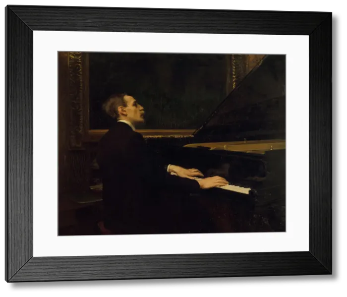 Framed Print : Vilhelm Stenhammar, 1871-1927, composer, 1900. Creator: Robert Thegerstrom Framed Print : Vilhelm Stenhammar, 1871-1927, composer, 1900. Creator: Robert Thegerstrom