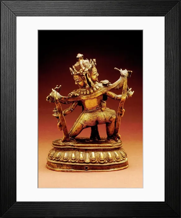 Framed Print : The Buddhist God Hayagriva and his Consort, 13th-14th century. Creator: Unknown Framed Print : The Buddhist God Hayagriva and his Consort, 13th-14th century. Creator: Unknown