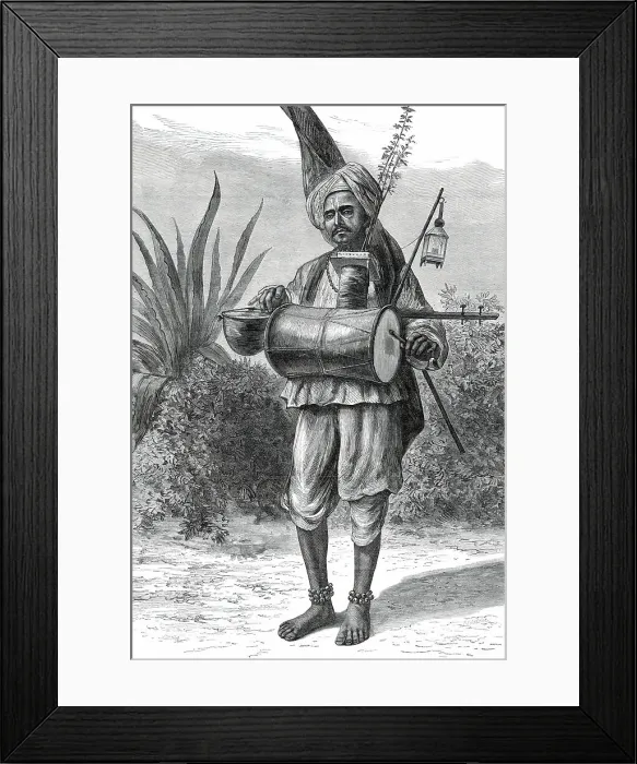 Framed Print : A Hindoo mendicant pilgrim, 1876. Creator: Unknown Framed Print : A Hindoo mendicant pilgrim, 1876. Creator: Unknown