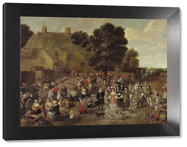 Village Wedding and Open Air Feast, mid 17th century. Creator: School of Mattheus van Helmont