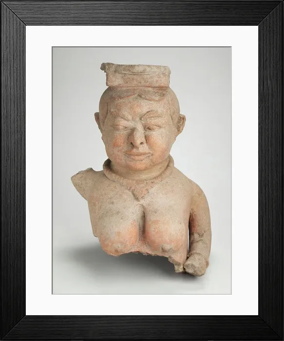 Framed Print : Female Bust, 14th century. Creator: Unknown Framed Print : Female Bust, 14th century. Creator: Unknown