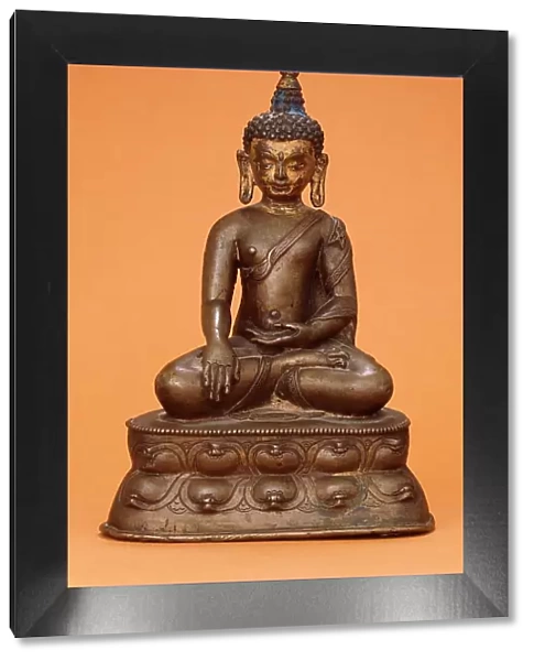 Buddha Shakyamuni or the Jina Buddha Akshobhya (image 1 of 2), 14th century. Creator: Unknown