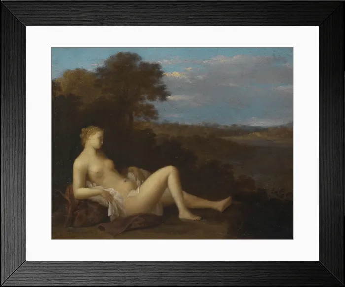 Framed Print : Resting Diana, 1660. Creator: Toussaint Gelton Framed Print : Resting Diana, 1660. Creator: Toussaint Gelton