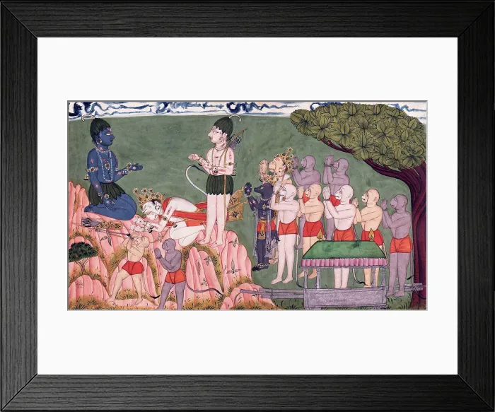 Framed Print : Sugriva's Farewell, 1700-1725. Creator: Unknown Framed Print : Sugriva's Farewell, 1700-1725. Creator: Unknown