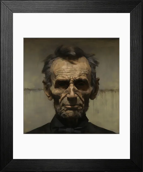 Framed Print : AI IMAGE - Portrait of Abraham Lincoln, c1865, (2023). Creator: Heritage Images Framed Print : AI IMAGE - Portrait of Abraham Lincoln, c1865, (2023). Creator: Heritage Images