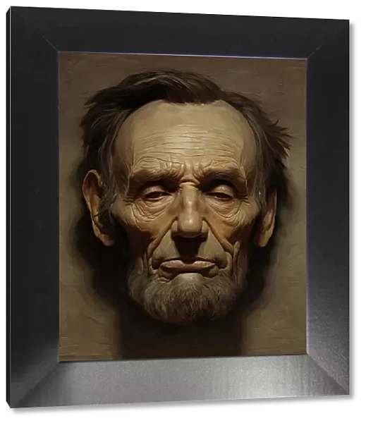 AI IMAGE - Portrait of Abraham Lincoln, c1865, (2023). Creator: Heritage Images