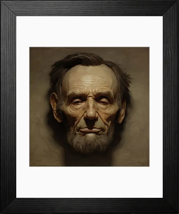 Framed Print : AI IMAGE - Portrait of Abraham Lincoln, c1865, (2023). Creator: Heritage Images Framed Print : AI IMAGE - Portrait of Abraham Lincoln, c1865, (2023). Creator: Heritage Images