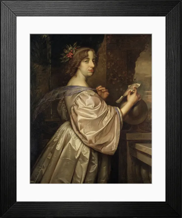 Framed Print : Queen Christina of Sweden (1626 - 1689), 1650. Creator: David Beck Framed Print : Queen Christina of Sweden (1626 - 1689), 1650. Creator: David Beck