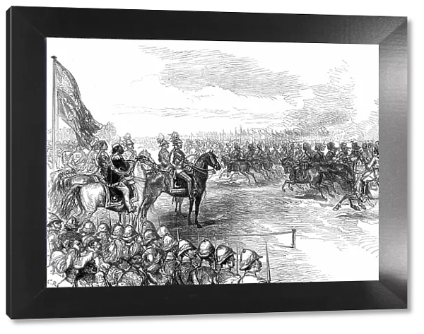 The Royal Visit to India: Grand Review at Delhi - the Gallop Past...1876. Creator: C.R