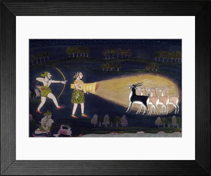 Framed Print : A Deer Hunt, c1775. Creator: Unknown Framed Print : A Deer Hunt, c1775. Creator: Unknown