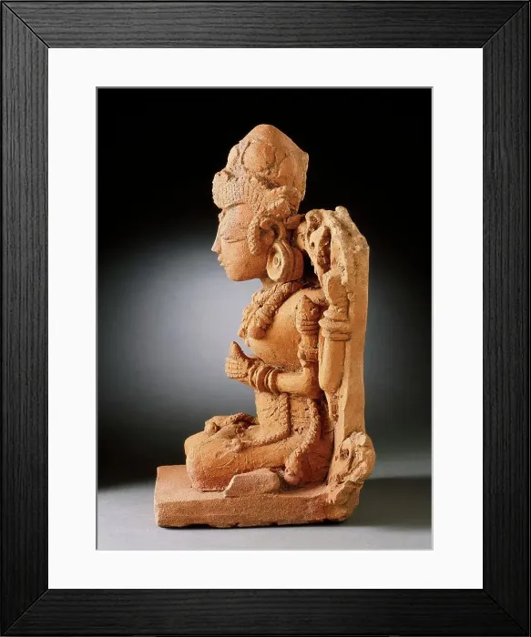 Framed Print : A Goddess or Deified Queen, 14th-15th century. Creator: Unknown Framed Print : A Goddess or Deified Queen, 14th-15th century. Creator: Unknown