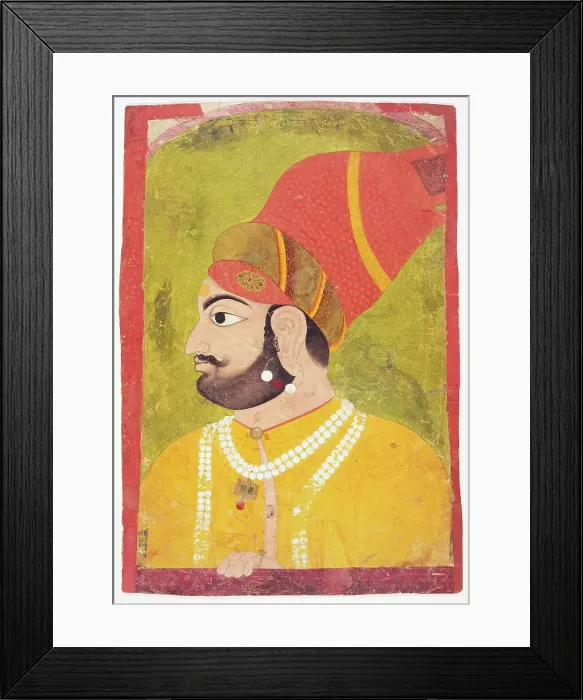 Framed Print : Prince Raj Singh of Bikaner, between c1775 and c1785. Creator: Unknown Framed Print : Prince Raj Singh of Bikaner, between c1775 and c1785. Creator: Unknown