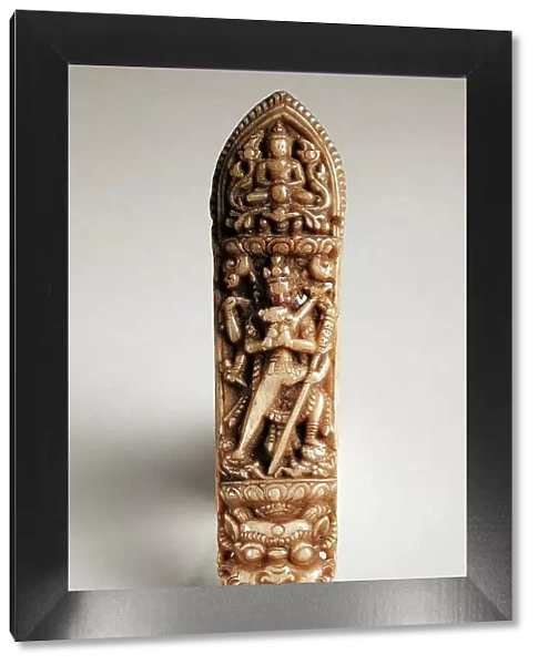 Apron Plaque with Chakrasamvara and Vajravarahi, 15th century. Creator: Unknown