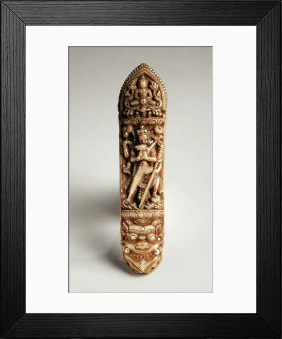 Framed Print : Apron Plaque with Chakrasamvara and Vajravarahi, 15th century. Creator: Unknown Framed Print : Apron Plaque with Chakrasamvara and Vajravarahi, 15th century. Creator: Unknown