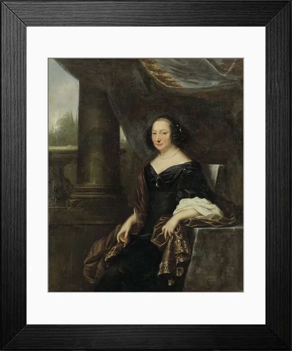 Framed Print : The Countess Beata de la Gardie, 1666. Creator: David Klocker Ehrenstrahl