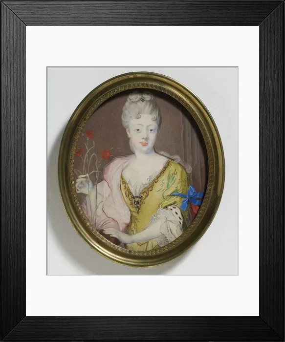 Framed Print : Princess Teresa Kunigunda Sobieska (1676-1730), married to Maximilian II Emanuel, Elector... 1708. Creator: David Le Clerc Framed Print : Princess Teresa Kunigunda Sobieska (1676-1730), married to Maximilian II Emanuel, Elector... 1708. Creator: David Le Clerc