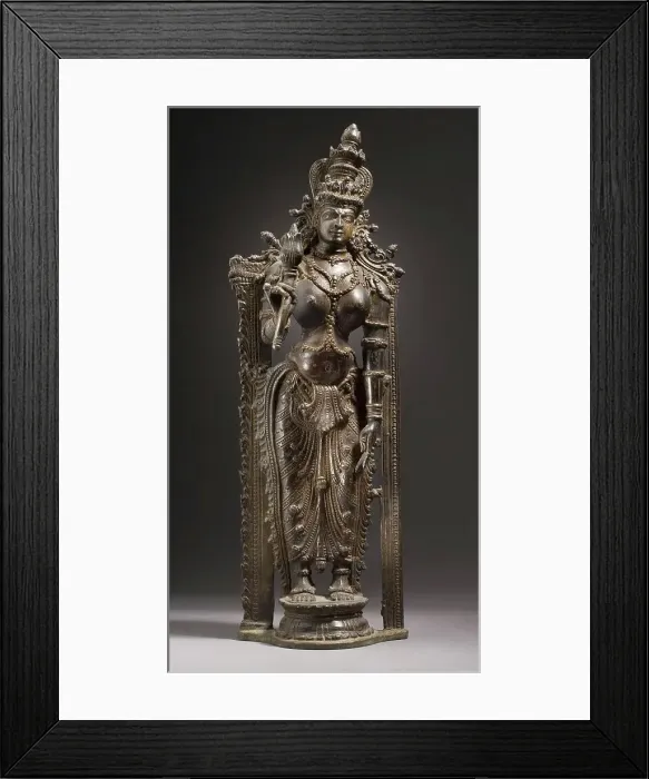 Framed Print : The Hindu Goddess Shri Lakshmi, 16th century. Creator: Unknown Framed Print : The Hindu Goddess Shri Lakshmi, 16th century. Creator: Unknown