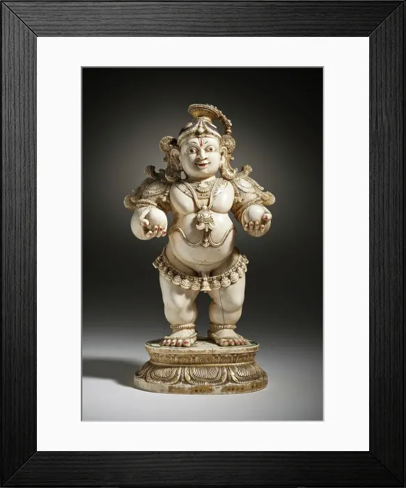 Framed Print : Krishna, the Butter Thief, 16th century. Creator: Unknown Framed Print : Krishna, the Butter Thief, 16th century. Creator: Unknown