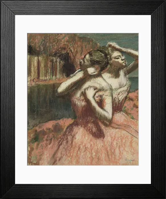 Framed Print : Two Dancers, late 19th-early 20th century. Creator: Edgar Degas Framed Print : Two Dancers, late 19th-early 20th century. Creator: Edgar Degas