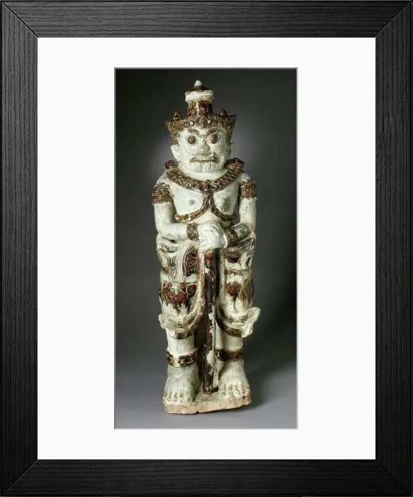 Framed Print : Buddhist Guardian, 16th century. Creator: Unknown Framed Print : Buddhist Guardian, 16th century. Creator: Unknown
