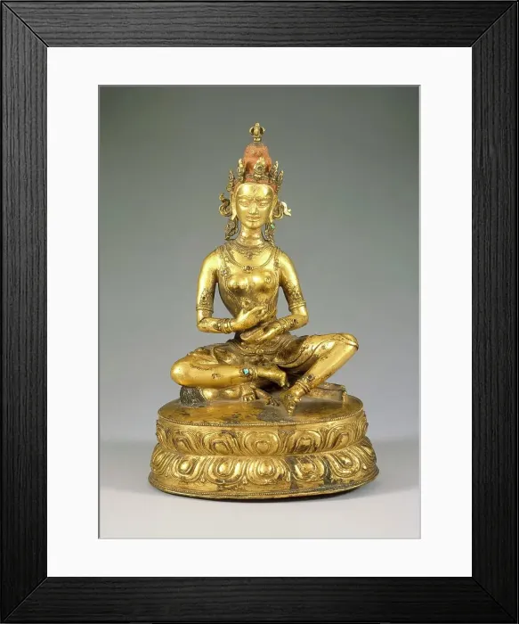 Framed Print : The Buddhist Goddess Nairatmya, 16th century. Creator: Unknown Framed Print : The Buddhist Goddess Nairatmya, 16th century. Creator: Unknown