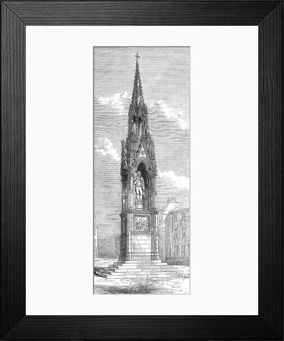Framed Print : The Clarkson Memorial, Wisbech, 1876. Creator: Unknown Framed Print : The Clarkson Memorial, Wisbech, 1876. Creator: Unknown