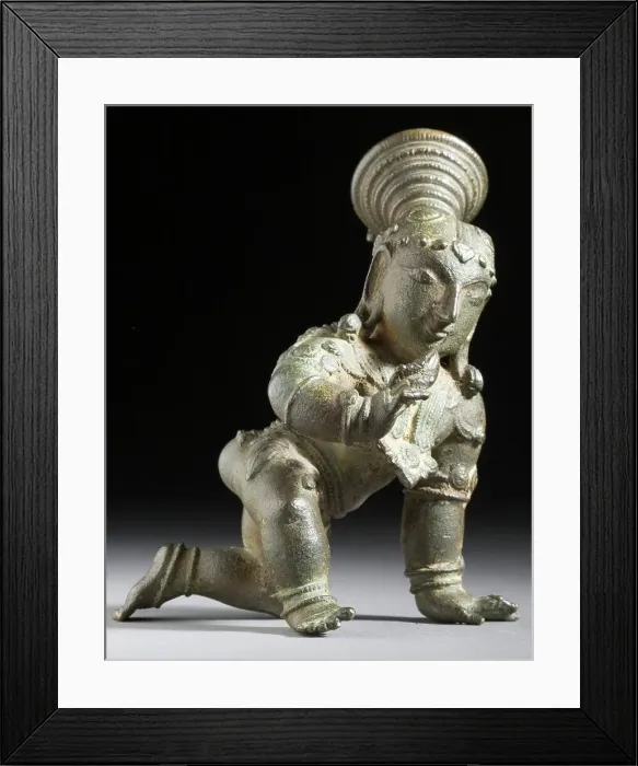 Framed Print : Krishna, The Butter Thief, 16th century. Creator: Unknown Framed Print : Krishna, The Butter Thief, 16th century. Creator: Unknown