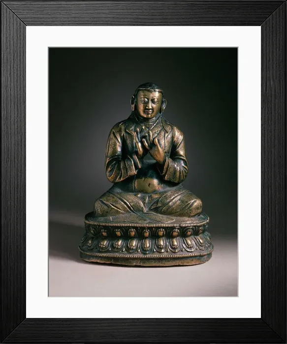 Framed Print : Sonam Tsemo (1142-1182) (image 1 of 2), 16th century. Creator: Unknown Framed Print : Sonam Tsemo (1142-1182) (image 1 of 2), 16th century. Creator: Unknown