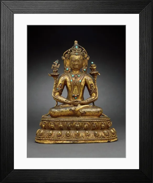 Framed Print : The Bonpo Deity Kunzang Akor (image 1 of 2), 16th century. Creator: Unknown Framed Print : The Bonpo Deity Kunzang Akor (image 1 of 2), 16th century. Creator: Unknown