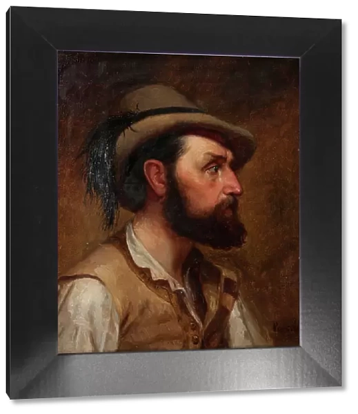 Self-portrait as a hunter, c1870. Creator: Edvard Perseus